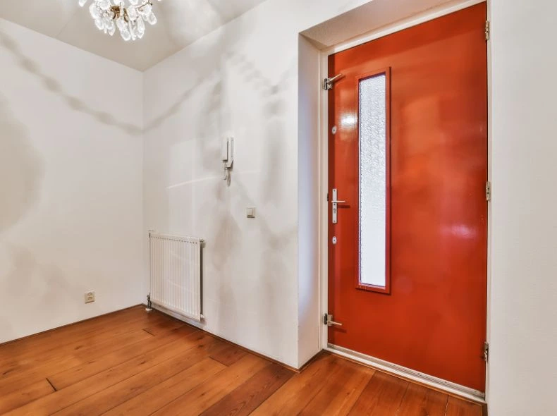 Steel Glazed Fire-Rated Door Installed in  Building