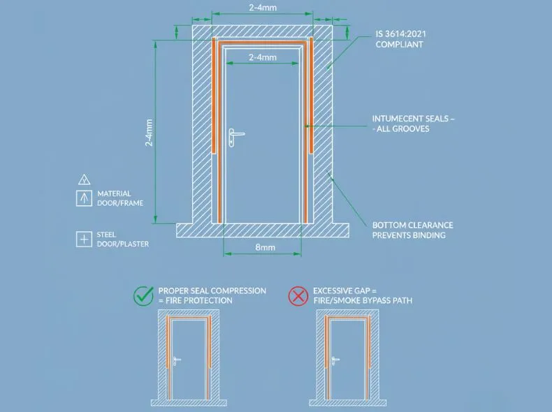Fire Door Installation Gap Specifications 1