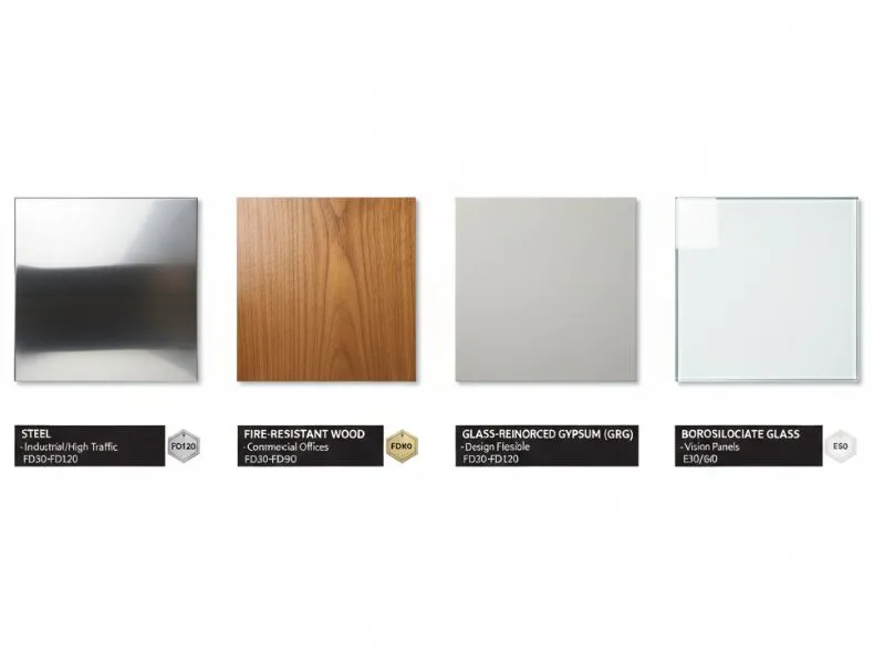 Fire Door Materials Comparison Samples