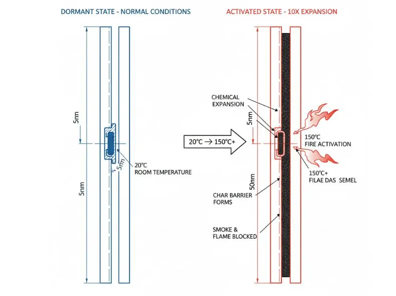 Intumescent Seals Expansion Comparison