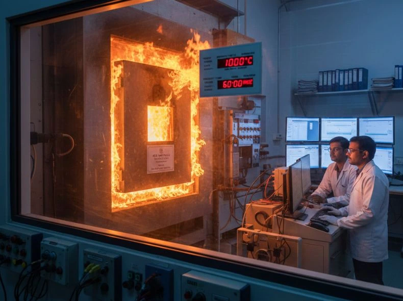 Kor India Fire Door Testing Certification Lab