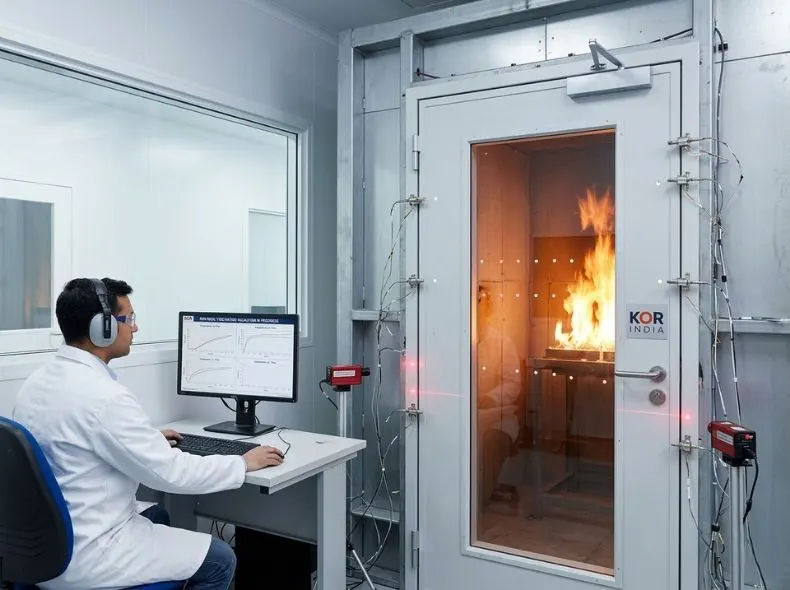 Hospital Vision Panel Fire Door Safety