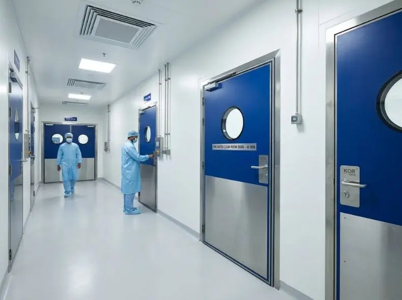 Kor India Fire Rated Clean Room Doors Pharma Plant