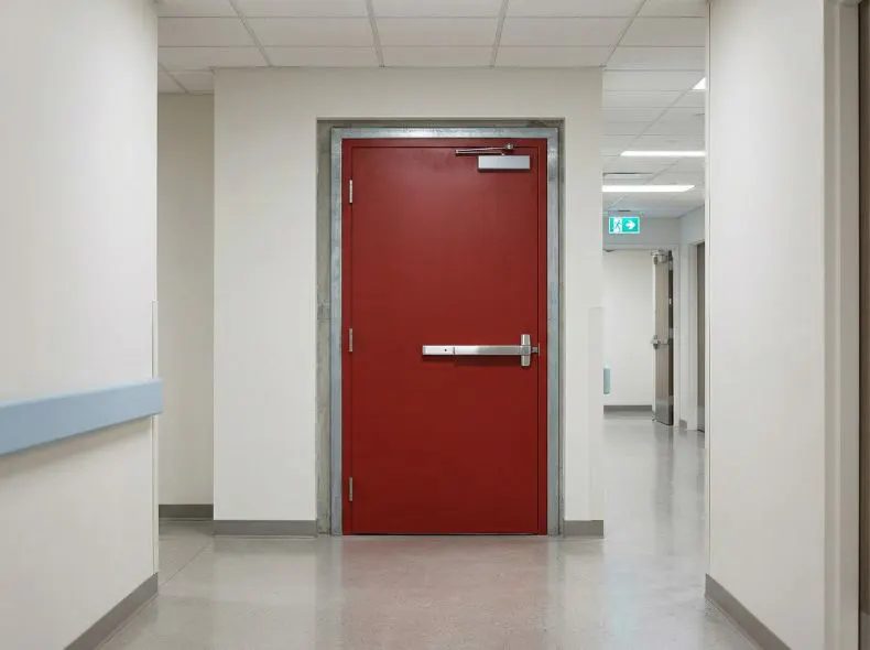 Kor India Fire Rated Doors Commercial Hospital Installation